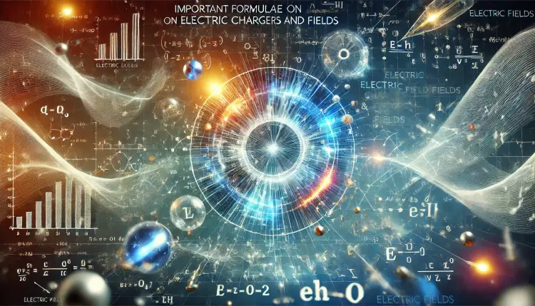 Important Formulae on Electric Charges and Fields